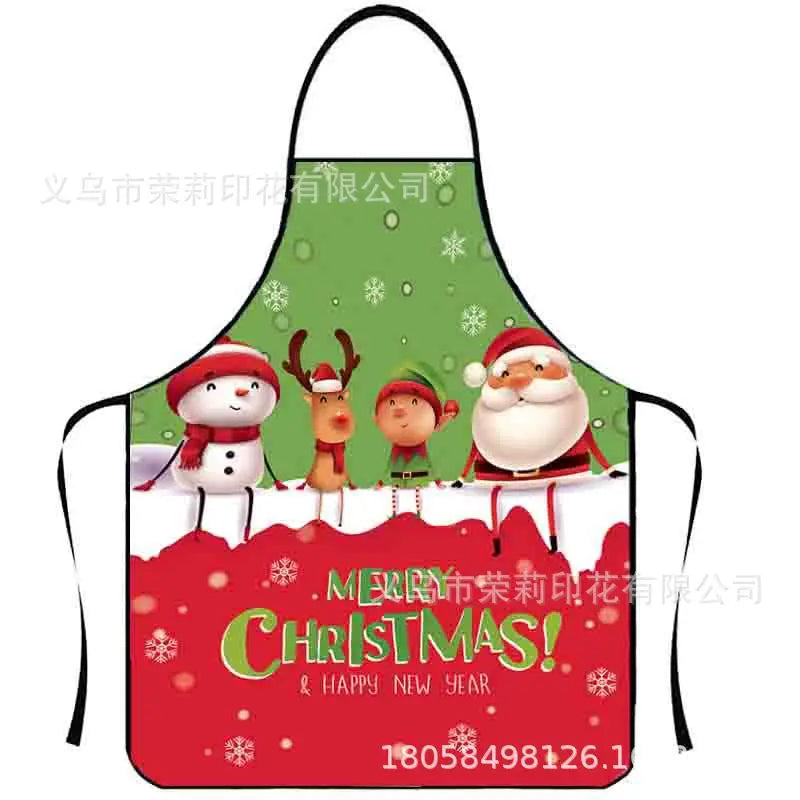 Waterproof Polyester Apron | 3D Printed Cartoon Barbecue Apron