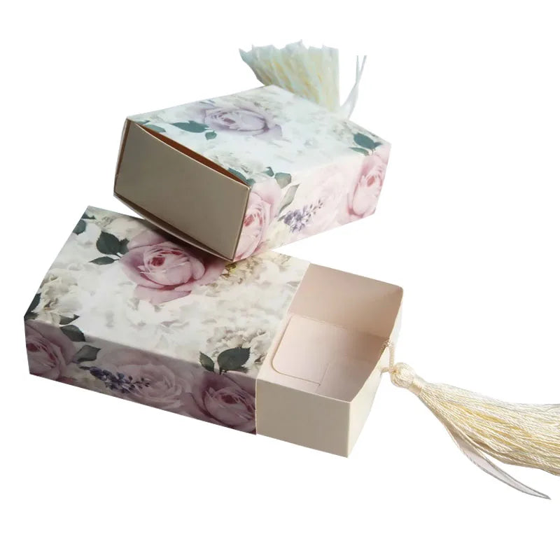 Custom Kraft Candy Boxes with Ribbon | MOQ 1,000