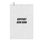Custom Microfiber Golf Towels | 50-Piece MOQ & 10-Day Lead Time | Waffle Pattern & Carabiner Clip