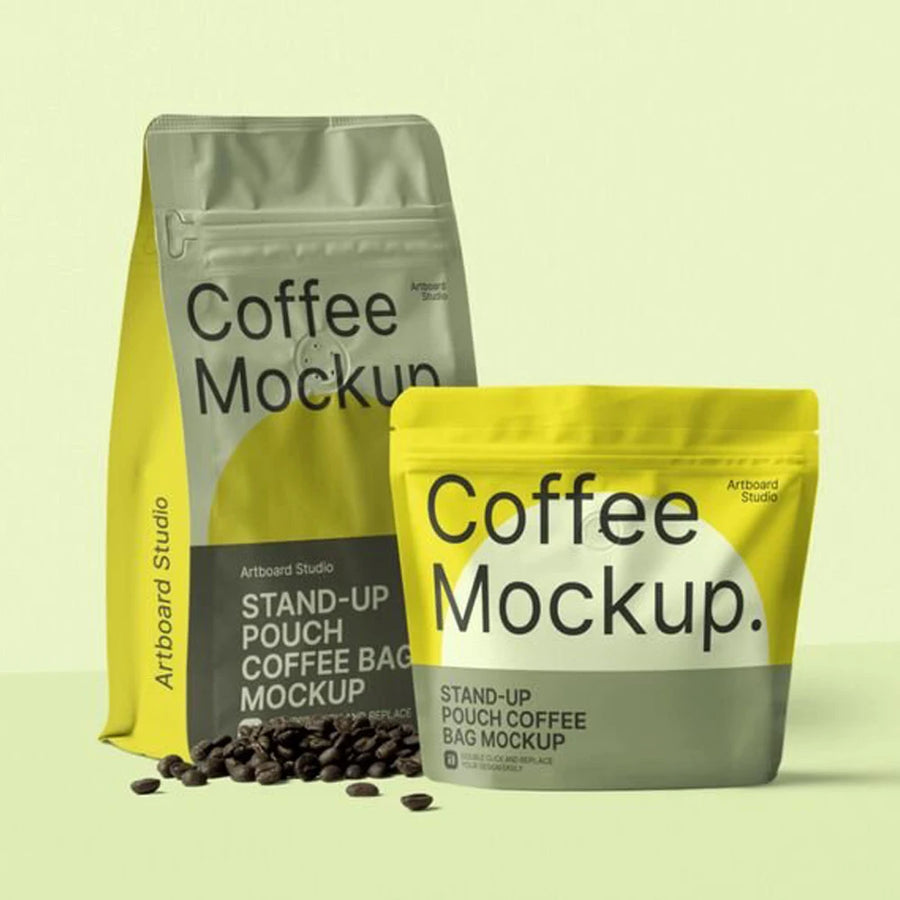 Biodegradable Coffee Pouch | Aluminum Foil Stand-Up Bag with Valve