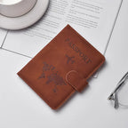 Custom PU Leather Passport Wallet: RFID Blocking, Embossed Logo, Zipper Closure for Travel