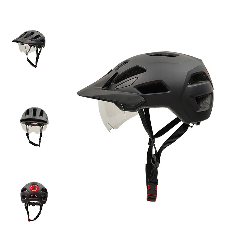 CE Certified Cycling Helmet with Lens | Custom Logo MOQ 300