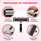 Custom Pet Hair Remover Roller Self-Cleaning ABS Steel | Wholesale Dog Cat Fur Brush OEM