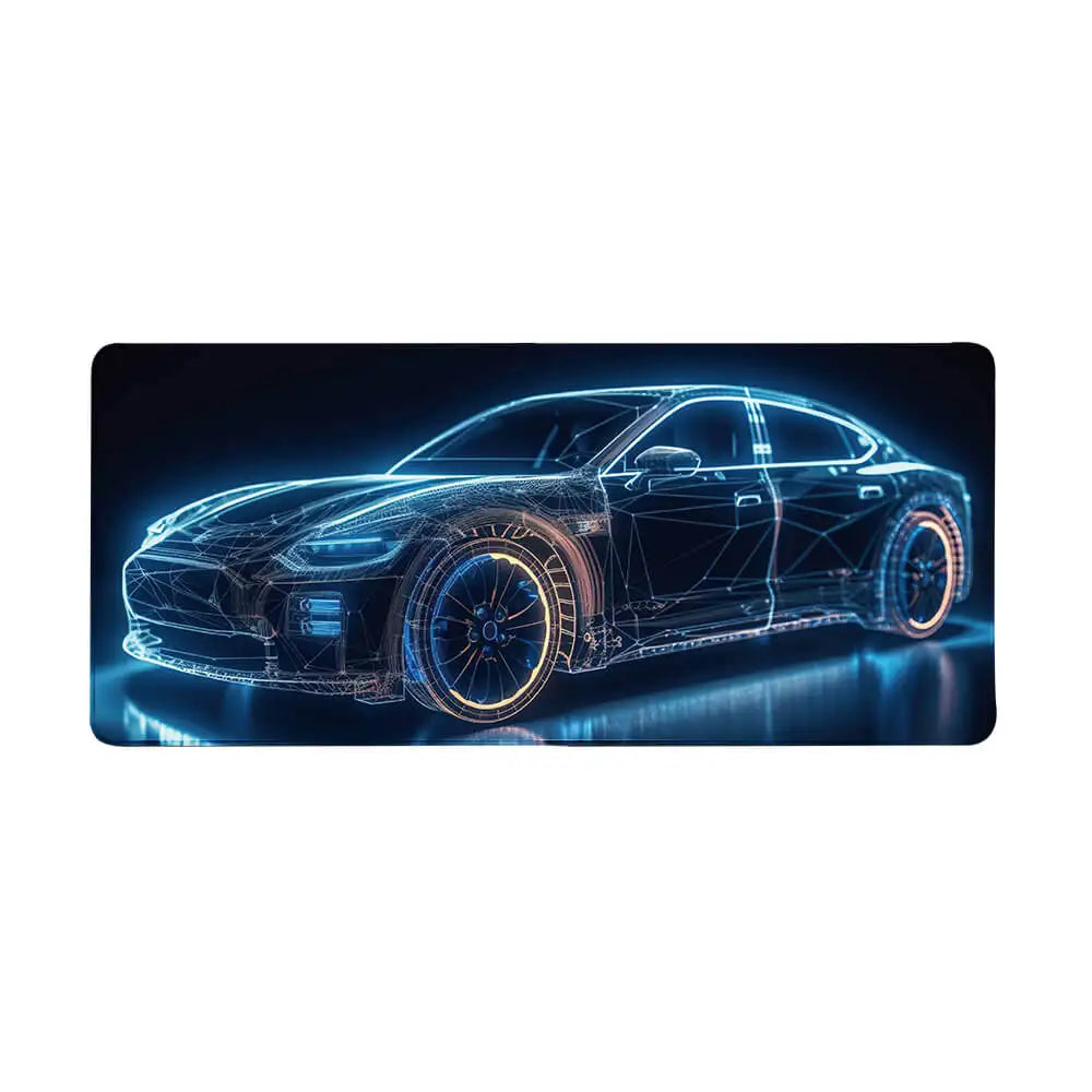Large Custom Desk Mat 900x400mm | Natural Rubber Anti-Slip, ROHS & REACH Certified