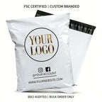 Custom Compostable Poly Mailer with Logo | Courier Shipping Bag