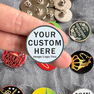 Custom Gold Plated Enamel Pins | MOQ 100 | 35-Day Lead Time