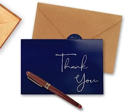 Custom Thank You Cards with Logo | 500-Box MOQ | 15-Day Lead