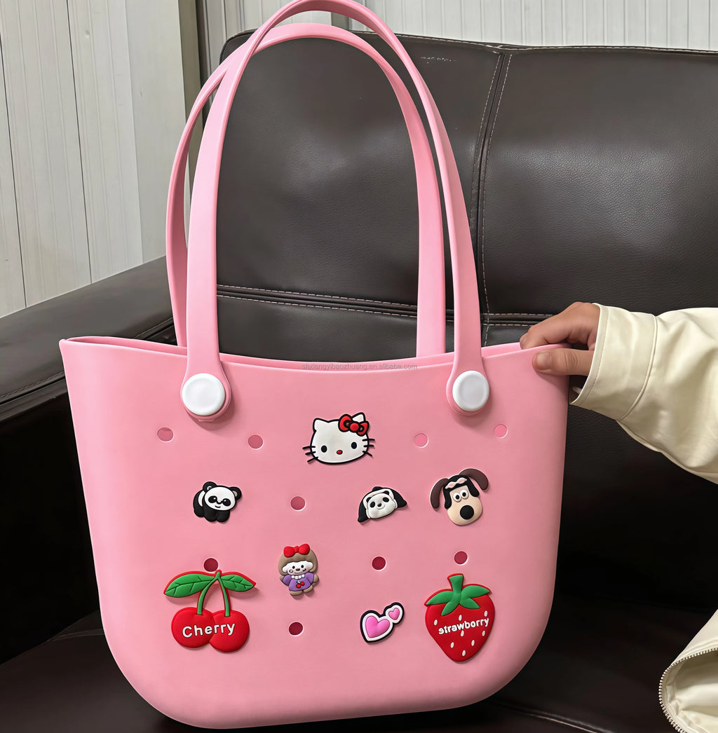 Custom EVA Waterproof Tote Bag with Logo | Bulk 100 Pcs