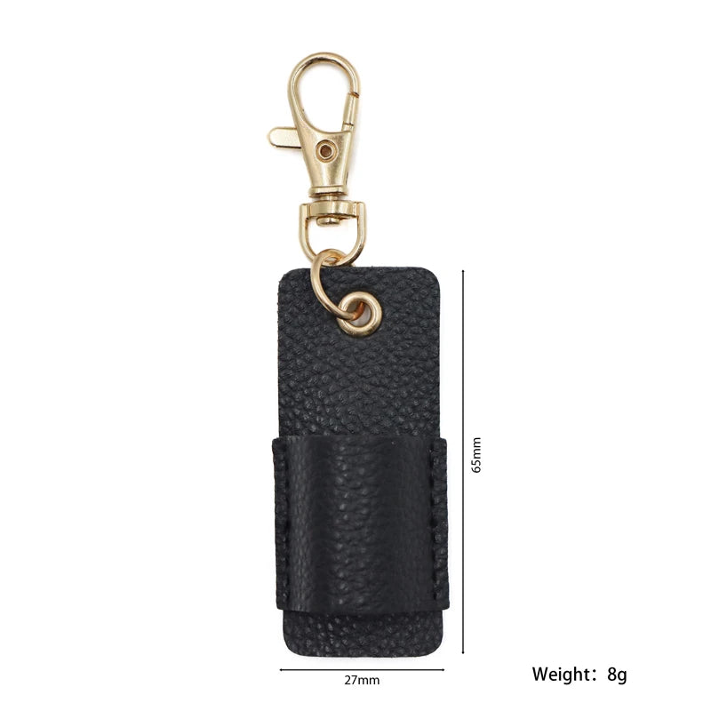 Custom PU Leather Pencil Case 5x2cm | Litchi Pattern | 2pc MOQ | Luxury