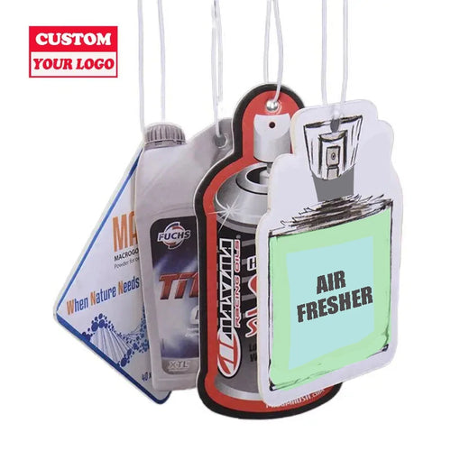 Custom Promotional Air Fresheners | 500 Pcs MOQ, 100+ Scents | Wholesale