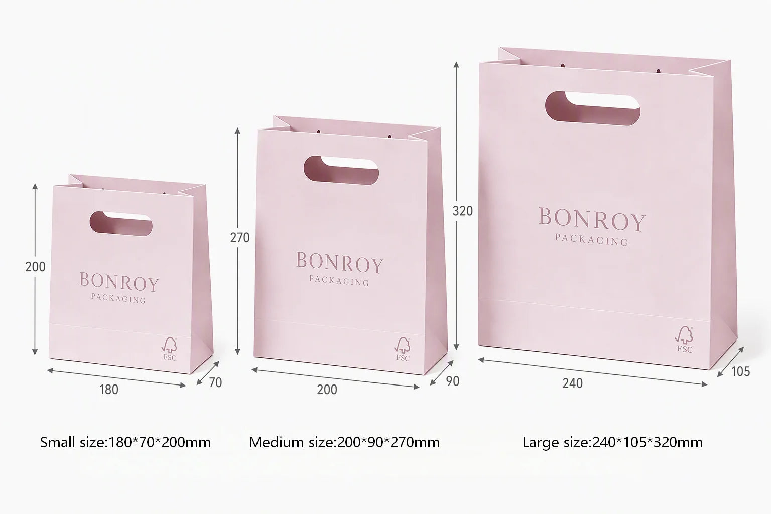 Custom Luxury Embossed Paper Bags | Gold Stamping Shopping Bags | Bulk