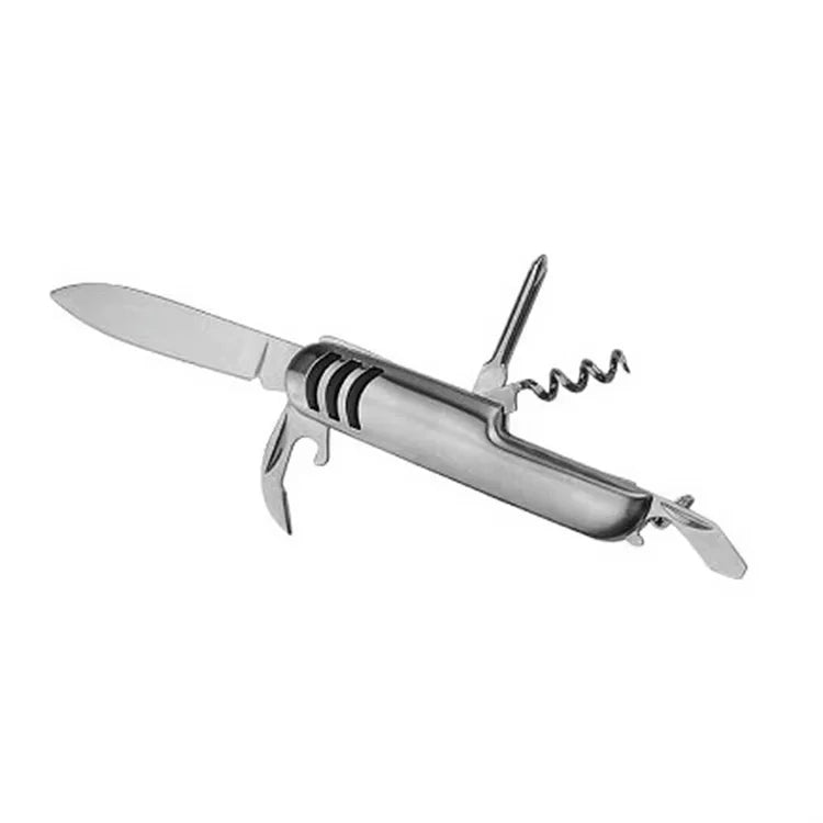 Custom 5-in-1 Stainless Steel Pocket Knife with Logo | MOQ 500