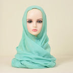 Polyester Silk Satin Hijab | 107x180cm | 24 Colors | Wholesale | Custom Packaging