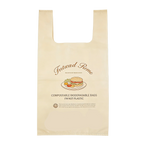 Bulk Recyclable Custom logo T-shirt Bags Food Grade Thickened for Checkout Supermarket Commercial Shopping Bags