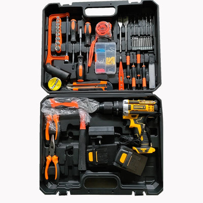 Heavy Duty 118‑Piece Drill Set Kit – Cordless Impact Drill, Titanium Bits & Custom Logo Wholesale