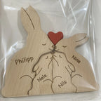 Personalized Wooden Bear Puzzle | FSC-Certified Custom Engraved Gift | Bulk Corporate