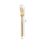 Luxury Gold Flatware Set — 18/0 Steel, 7-Day Lead, 6 Colors