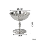 304 Stainless Steel Dessert Cup | Tulip Shape | 50 MOQ | Custom Logo