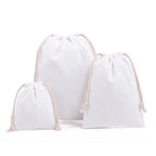 Custom Canvas Drawstring Bags with Logo | 100 MOQ for Jewelry & Gift Packaging