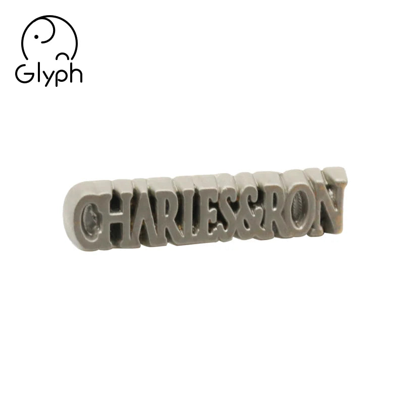 Custom Metal Brand Tags with Embossed Logo | MOQ 100
