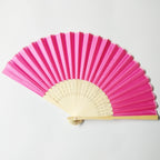 Wholesale Custom Bamboo Fabric Folding Hand Fan for Favors