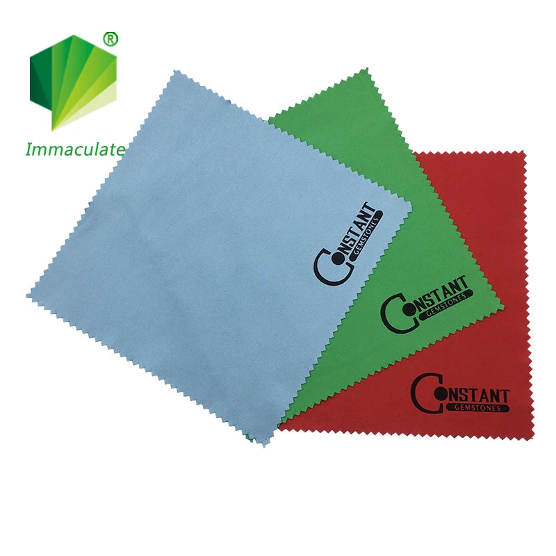 Custom Microfiber Cleaning Cloths — 230gsm Suede, 500 Pcs MOQ, OEKO-TEX