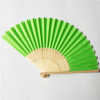 Wholesale Custom Bamboo Fabric Folding Hand Fan for Favors