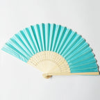 Wholesale Custom Bamboo Fabric Folding Hand Fan for Favors