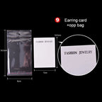 Custom Jewelry Display Cards with OPP Bags | MOQ 100 | 10-Day Lead
