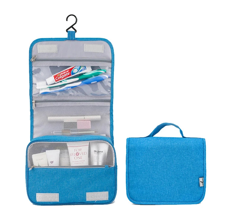 Custom Hanging Toiletry Bag — 500 MOQ, 35-Day Lead Time
