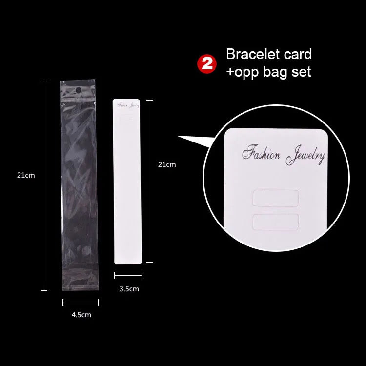 Custom Jewelry Display Cards with OPP Bags | MOQ 100 | 10-Day Lead