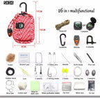 Custom Paracord 550 Survival Kits: 50 MOQ, 7-Strand 550lb, 24+ Tools | Outdoor Camping Gear