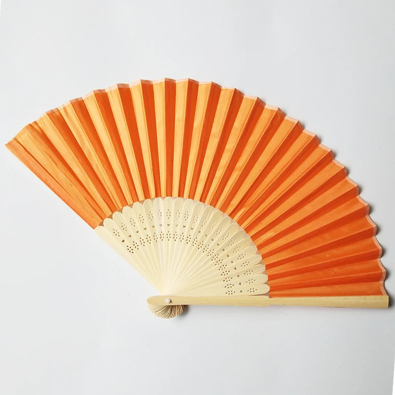 Wholesale Custom Bamboo Fabric Folding Hand Fan for Favors