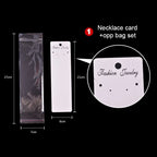 Custom Jewelry Display Cards with OPP Bags | MOQ 100 | 10-Day Lead