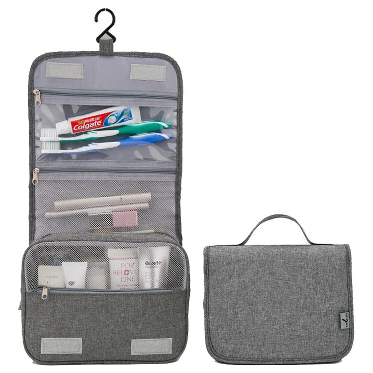 Custom Hanging Toiletry Bag — 500 MOQ, 35-Day Lead Time