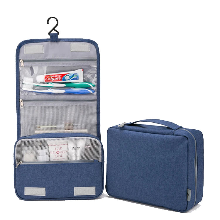Custom Hanging Toiletry Bag — 500 MOQ, 35-Day Lead Time
