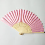 Wholesale Custom Bamboo Fabric Folding Hand Fan for Favors