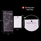 Custom Jewelry Display Cards with OPP Bags | MOQ 100 | 10-Day Lead