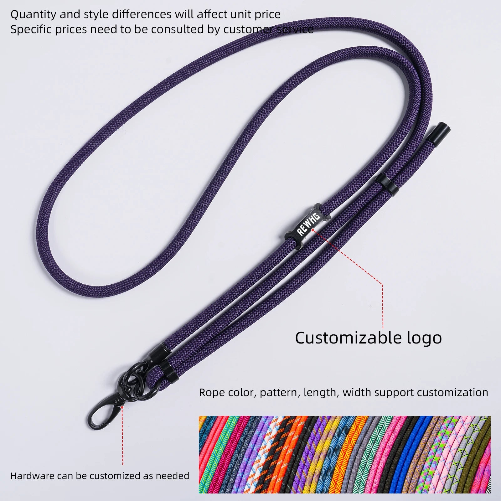Custom Nylon Crossbody Phone Strap with Universal Tether Patch