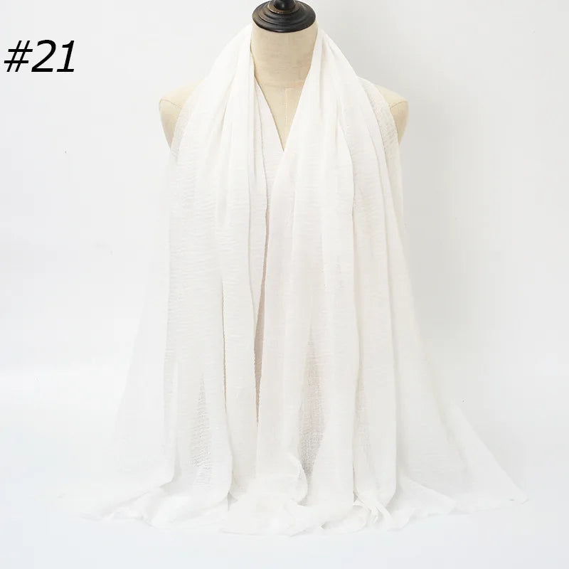 Wholesale Polyester Scarves: 105 Colors, 10-Day Lead, 90x180cm | Spring/Summer Women's Fashion