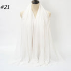 Wholesale Polyester Scarves: 105 Colors, 10-Day Lead, 90x180cm | Spring/Summer Women's Fashion