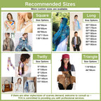 Custom Silk Scarves Factory Direct | 1-Piece MOQ & 31-Day Lead Time | 5 Sizes & 6 Hem Options