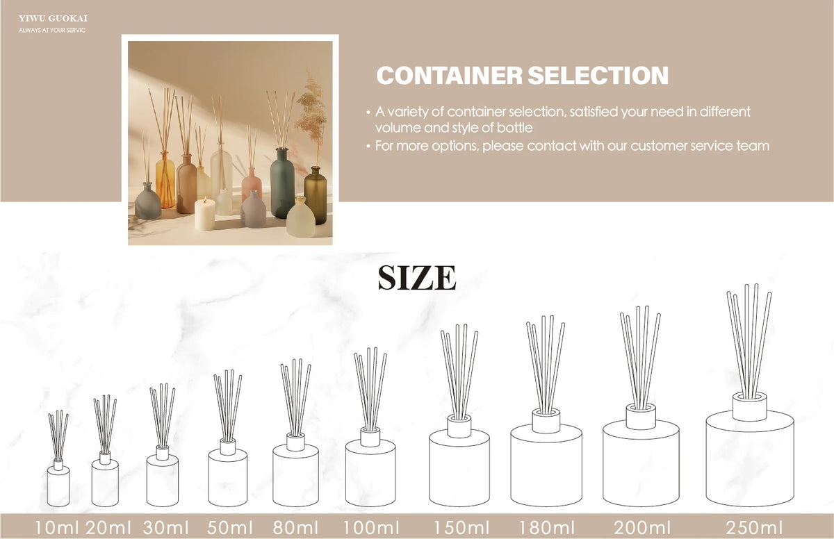 Reed Diffuser Set with Logo | Alcohol-Free | 14-Day Lead Time