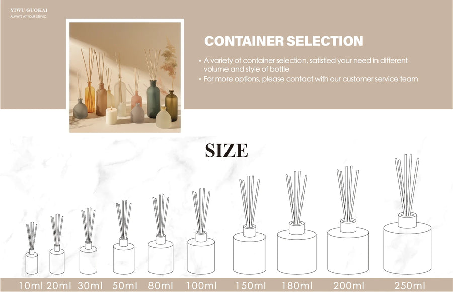 Reed Diffuser Set with Logo | Alcohol-Free | 14-Day Lead Time