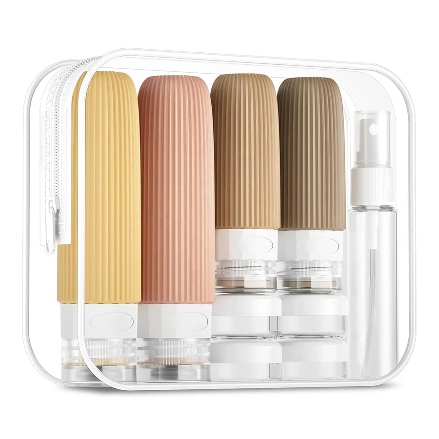 Silicone Travel Bottle Set | 90ml TSA Approved | 100 MOQ | Leak Proof