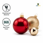 Custom 70-Piece Christmas Ornament Ball Sets with Logo | MOQ 100