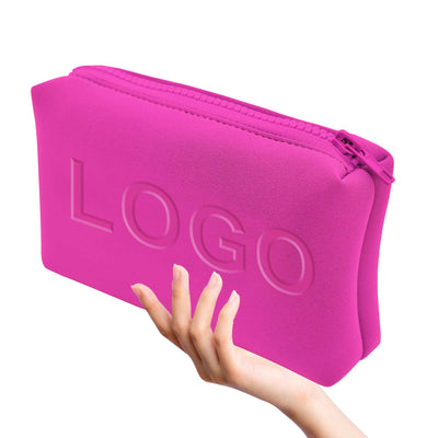 Custom Neoprene Makeup Bags with Logo | MOQ 500 | ISO Certified