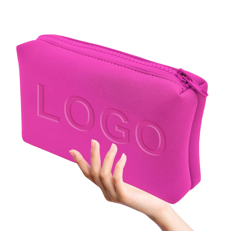 Custom Neoprene Makeup Bags with Logo | MOQ 500 | ISO Certified