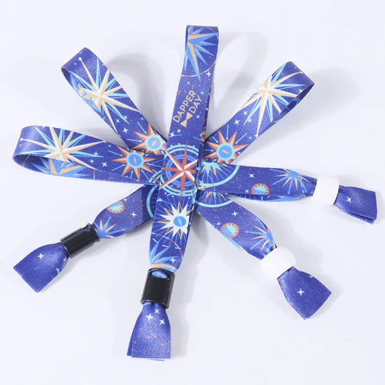 Custom Polyester Festival Wristbands | RFID/NFC | 100 MOQ | Free Samples | Events