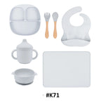 Custom Food Grade Silicone Baby Feeding Set | 100 Set MOQ | LFGB Certified